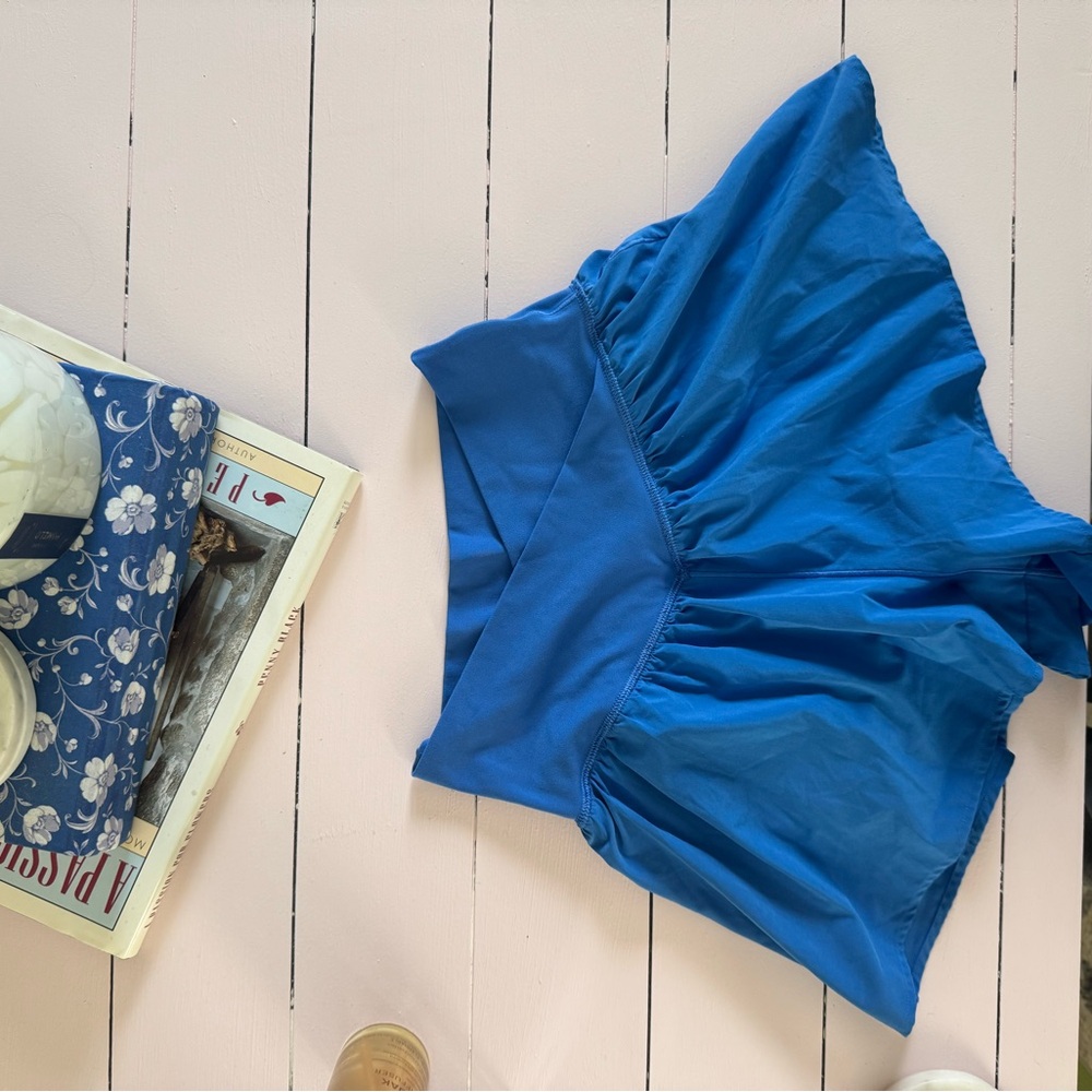 OFFLINE aerie blue shorts.